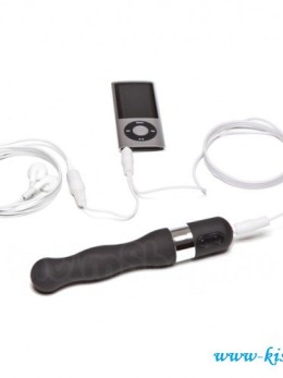 Прикольная вещь из интимшопа вибратор музыкальный OhMiBod Naughtibod - iPod Vibrator Black